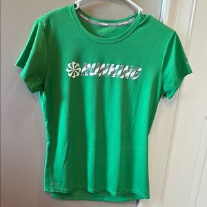 Nike Green Short Sleeve Running Tee